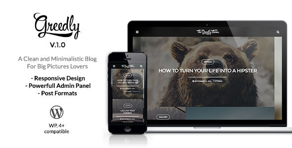Greedly Preview Wordpress Theme - Rating, Reviews, Preview, Demo & Download