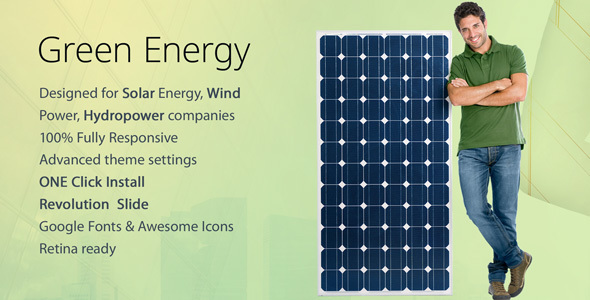 Green Energy Preview Wordpress Theme - Rating, Reviews, Preview, Demo & Download