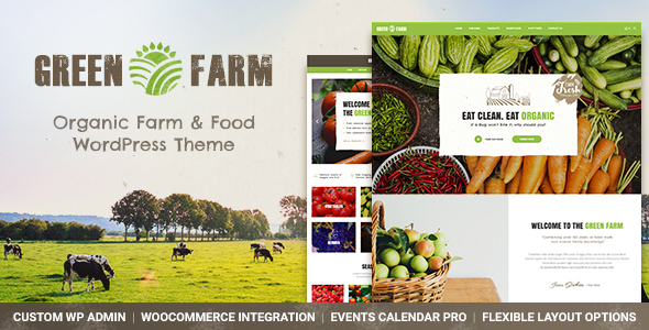 Green Farm Preview Wordpress Theme - Rating, Reviews, Preview, Demo & Download