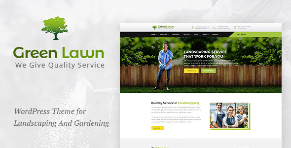 Green Lawn Preview Wordpress Theme - Rating, Reviews, Preview, Demo & Download