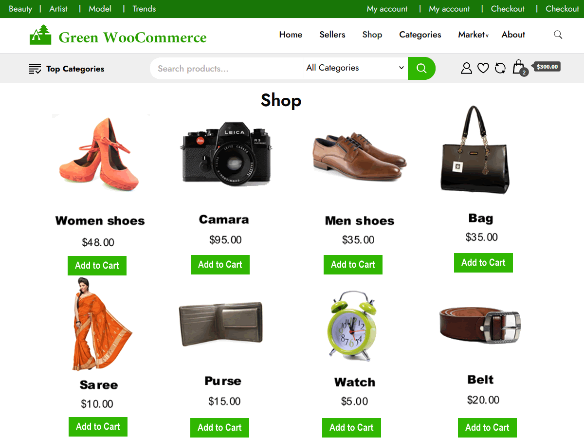 Green Store Preview Wordpress Theme - Rating, Reviews, Preview, Demo & Download