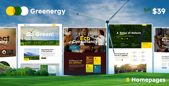 Greenergy Preview Wordpress Theme - Rating, Reviews, Preview, Demo & Download