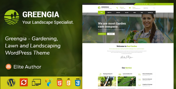 Greengia Preview Wordpress Theme - Rating, Reviews, Preview, Demo & Download