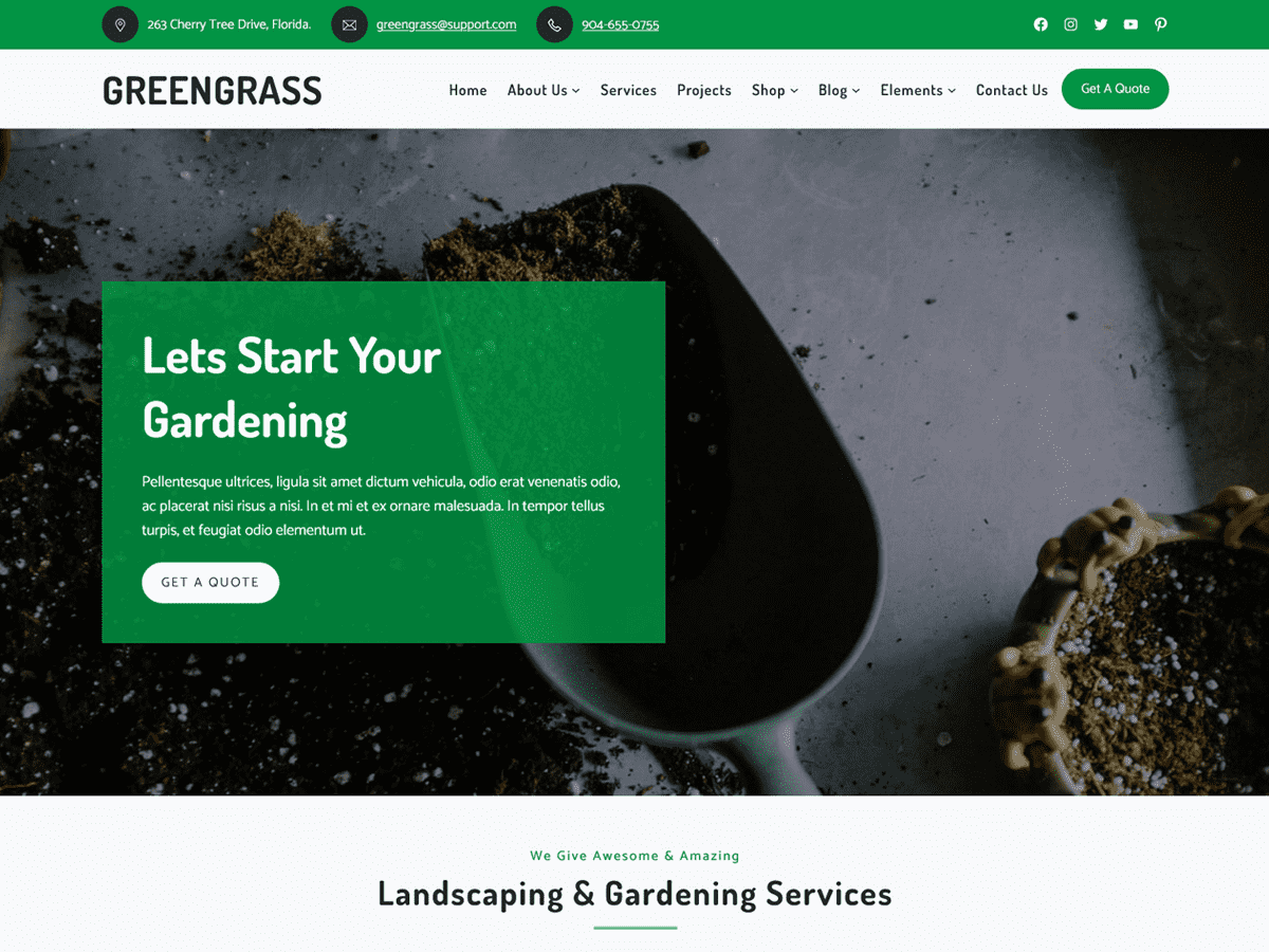 Greengrass Preview Wordpress Theme - Rating, Reviews, Preview, Demo & Download