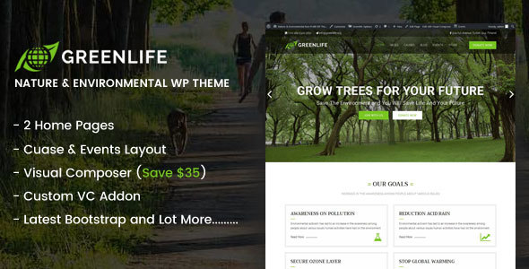 Greenlife Preview Wordpress Theme - Rating, Reviews, Preview, Demo & Download