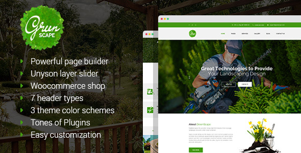 Greenscape Preview Wordpress Theme - Rating, Reviews, Preview, Demo & Download