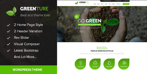 Greenture Preview Wordpress Theme - Rating, Reviews, Preview, Demo & Download