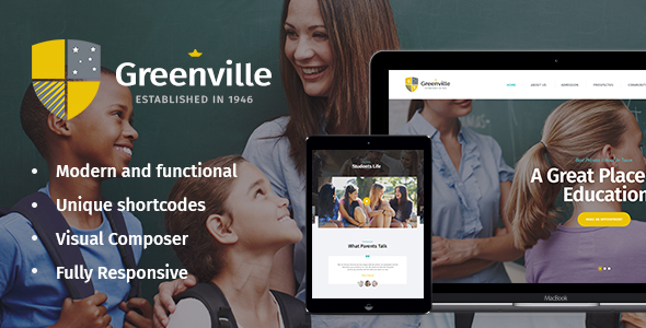 Greenville Preview Wordpress Theme - Rating, Reviews, Preview, Demo & Download