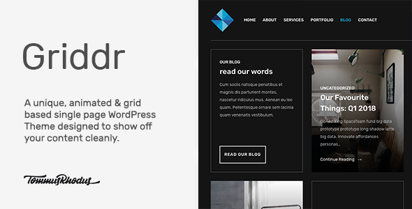 Griddr Preview Wordpress Theme - Rating, Reviews, Preview, Demo & Download