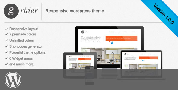 Grider Responsive Preview Wordpress Theme - Rating, Reviews, Preview, Demo & Download