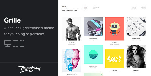 Grille Preview Wordpress Theme - Rating, Reviews, Preview, Demo & Download