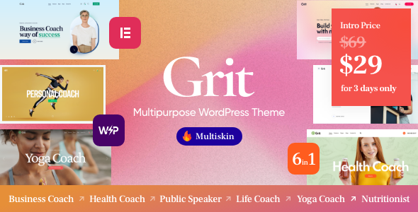 Grit Preview Wordpress Theme - Rating, Reviews, Preview, Demo & Download