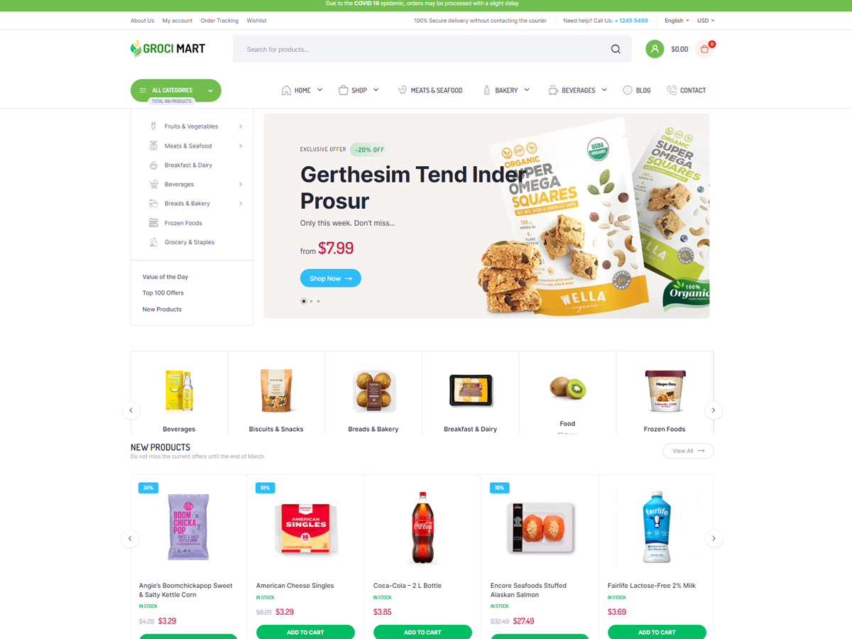 Grocery Online Preview Wordpress Theme - Rating, Reviews, Preview, Demo & Download