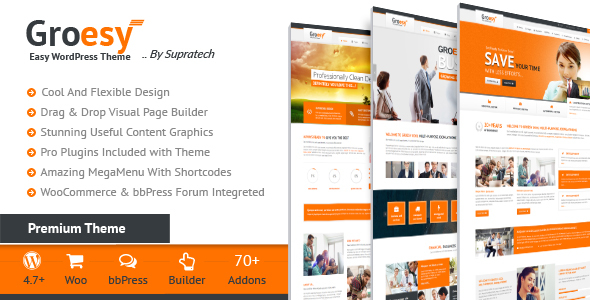 Groesy Preview Wordpress Theme - Rating, Reviews, Preview, Demo & Download