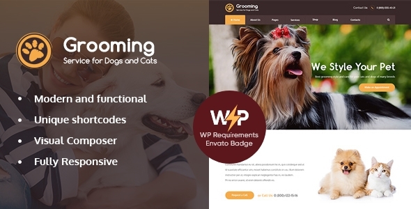 Grooming Preview Wordpress Theme - Rating, Reviews, Preview, Demo & Download