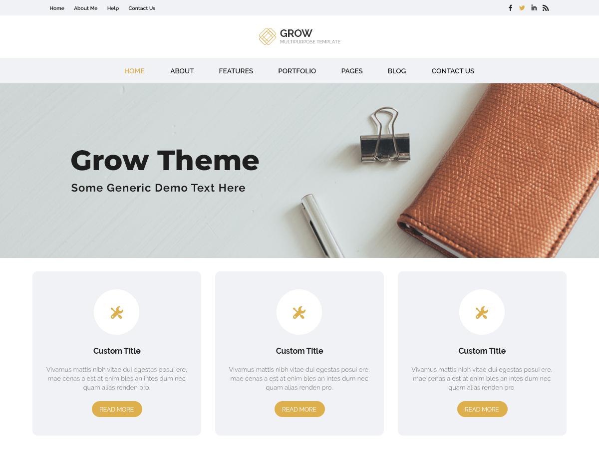 Grow Blog Preview Wordpress Theme - Rating, Reviews, Preview, Demo & Download