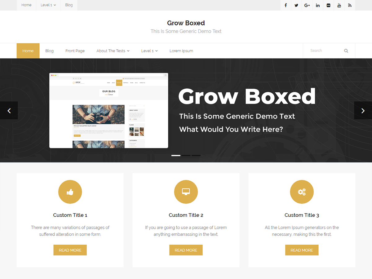 Grow Boxed Preview Wordpress Theme - Rating, Reviews, Preview, Demo & Download