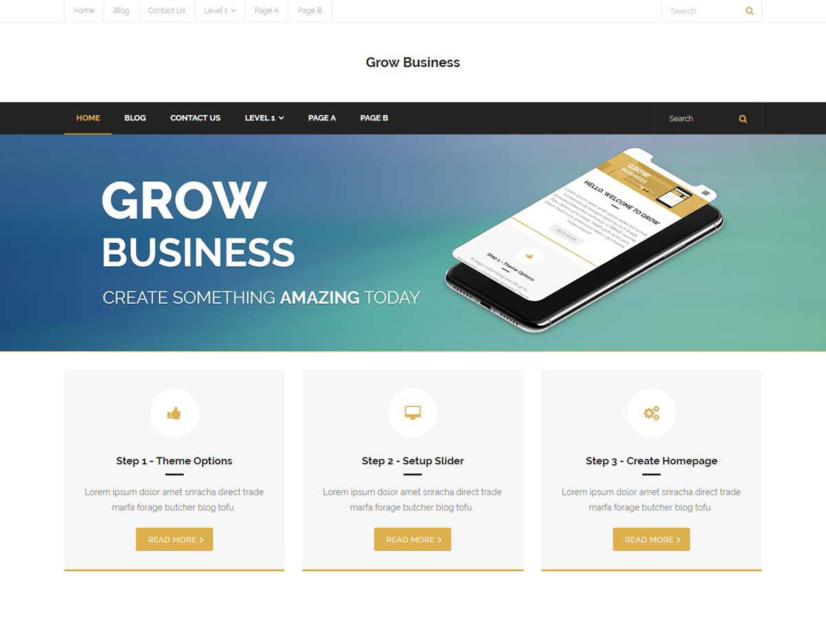 Grow Business Preview Wordpress Theme - Rating, Reviews, Preview, Demo & Download