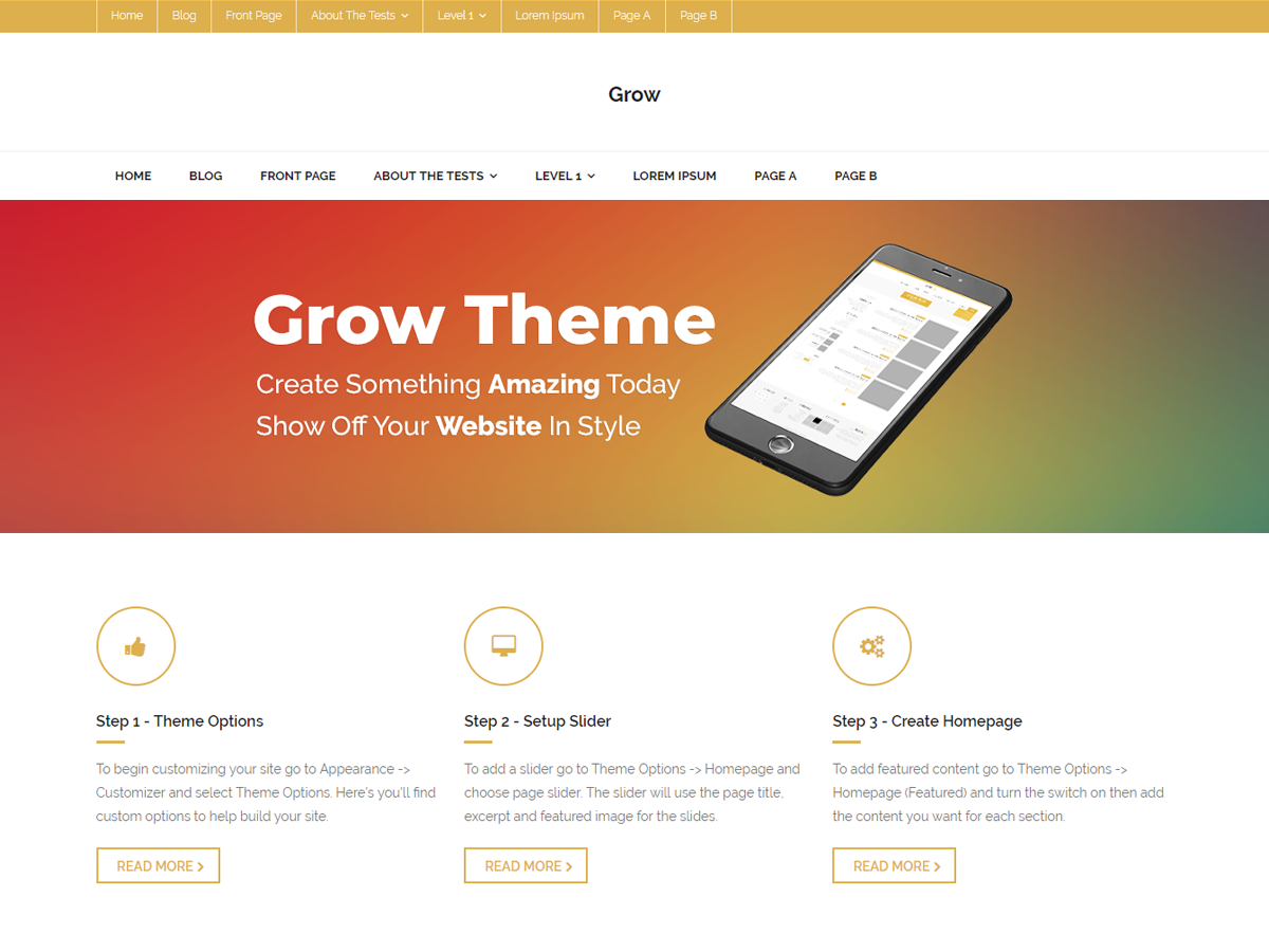 Grow Magazine Preview Wordpress Theme - Rating, Reviews, Preview, Demo & Download