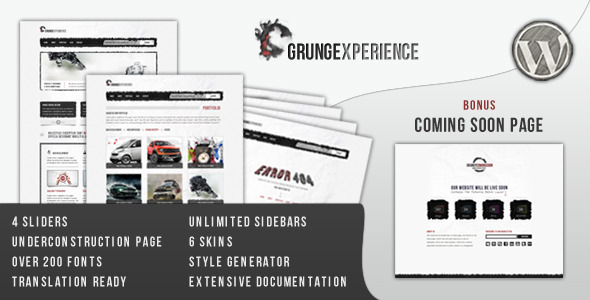 Grungexperience Preview Wordpress Theme - Rating, Reviews, Preview, Demo & Download
