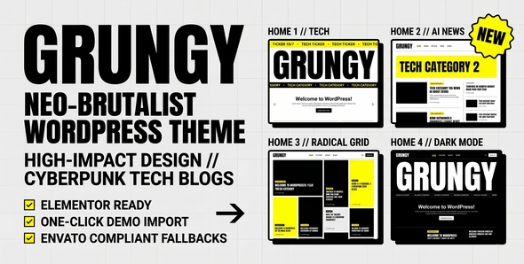 Grungy Preview Wordpress Theme - Rating, Reviews, Preview, Demo & Download