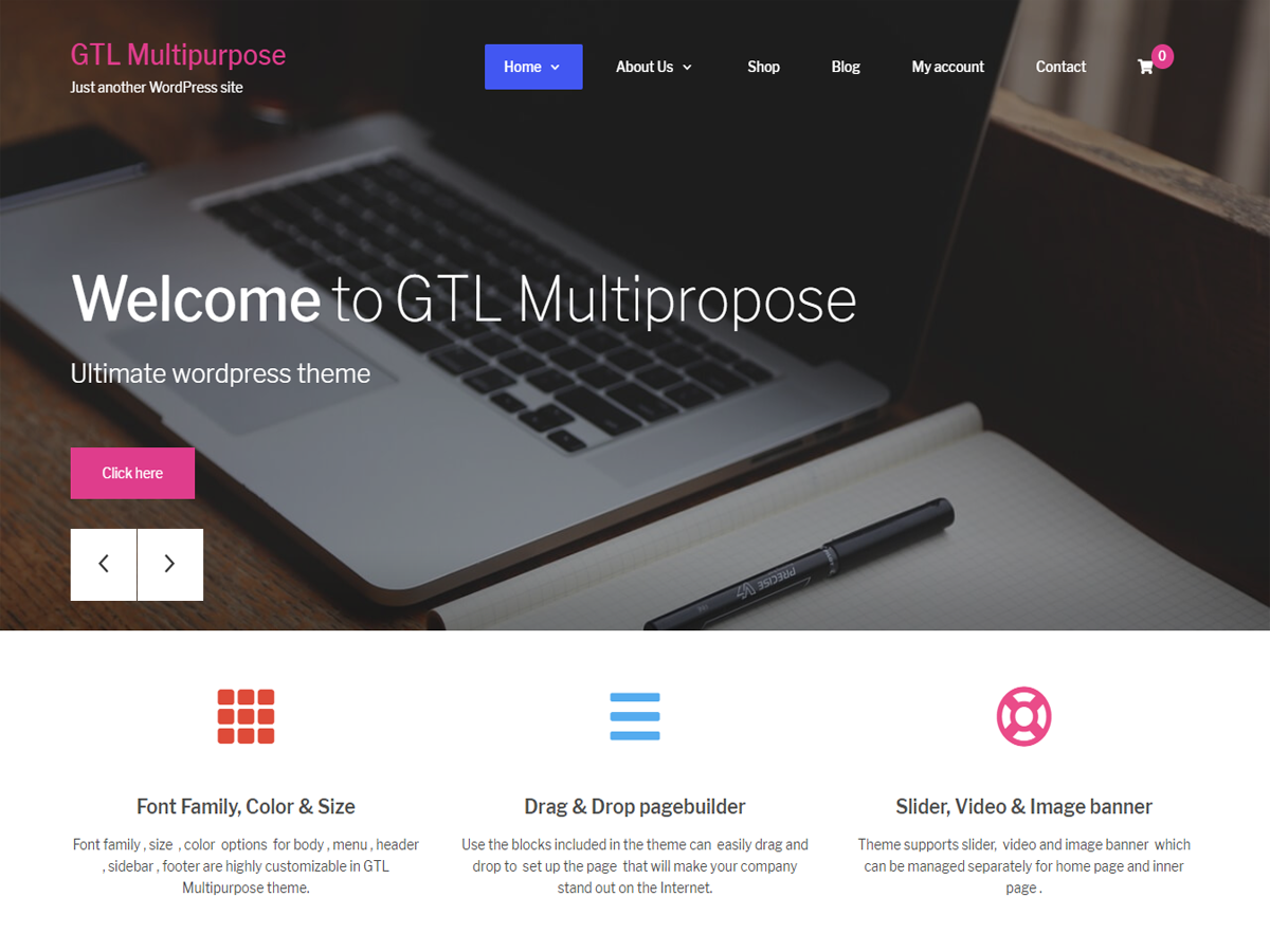 GTL Multipurpose Preview Wordpress Theme - Rating, Reviews, Preview, Demo & Download