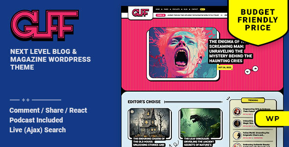 Guff Preview Wordpress Theme - Rating, Reviews, Preview, Demo & Download