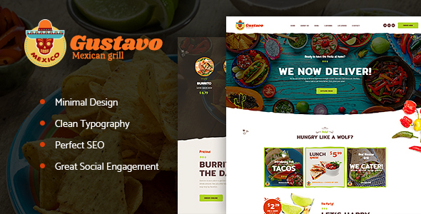 Gustavo Preview Wordpress Theme - Rating, Reviews, Preview, Demo & Download