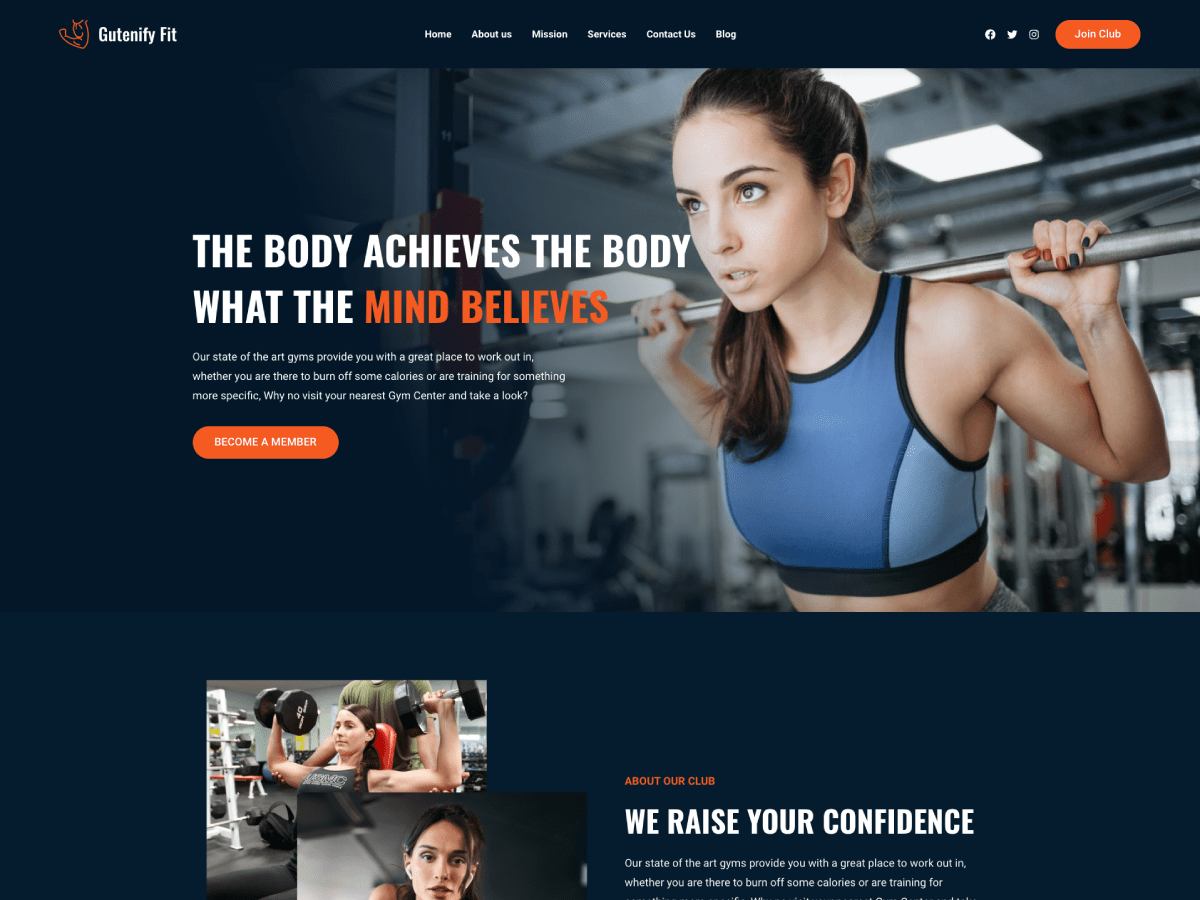 Gutenify Fit Preview Wordpress Theme - Rating, Reviews, Preview, Demo & Download