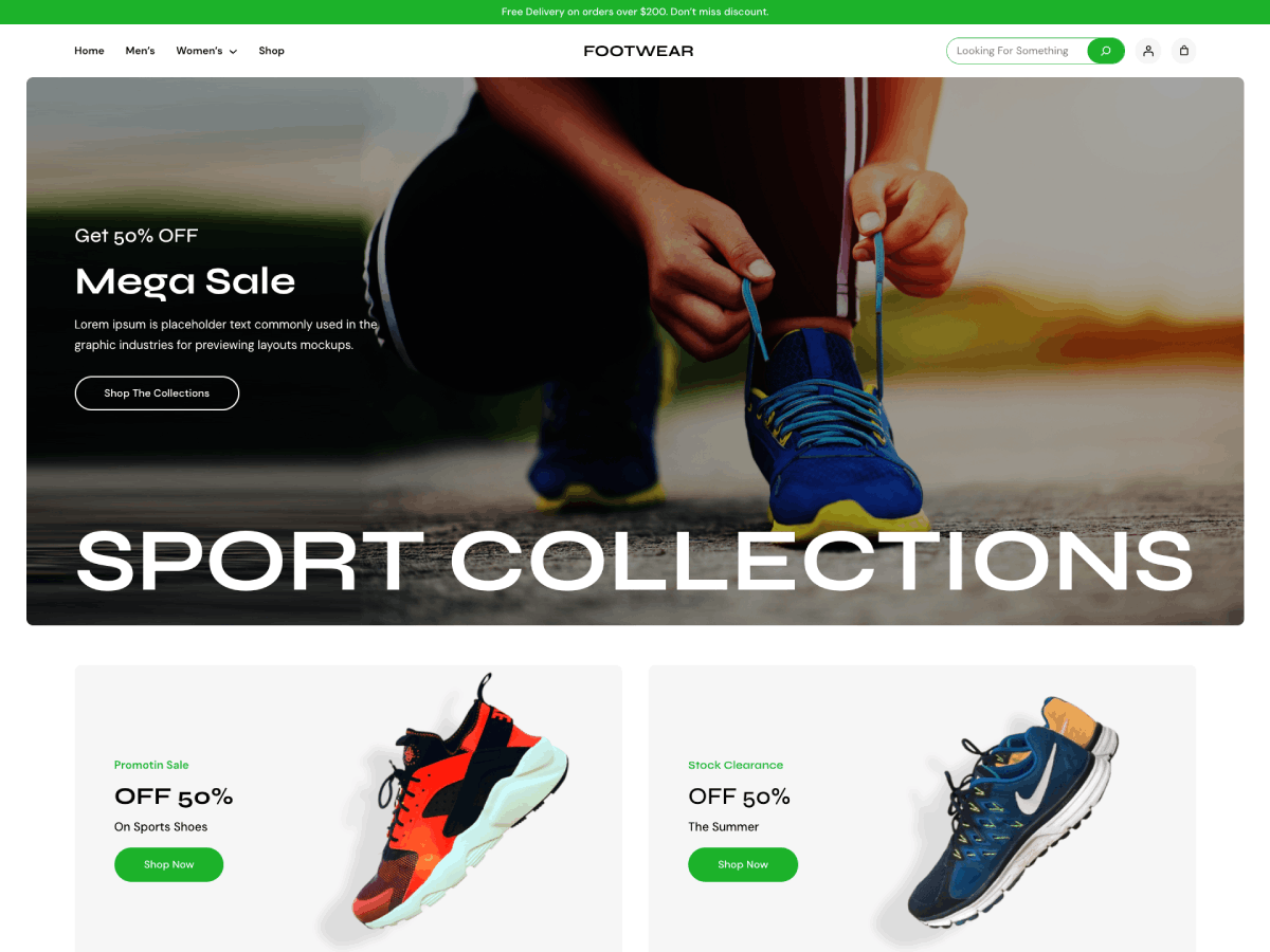 Gutenify Footwear Preview Wordpress Theme - Rating, Reviews, Preview, Demo & Download