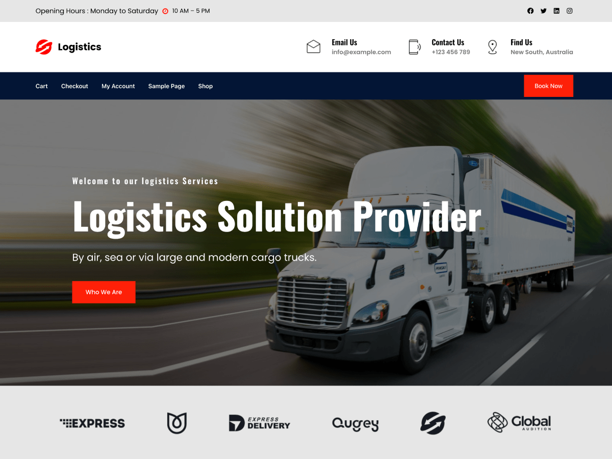 Gutenify Logistics Preview Wordpress Theme - Rating, Reviews, Preview, Demo & Download