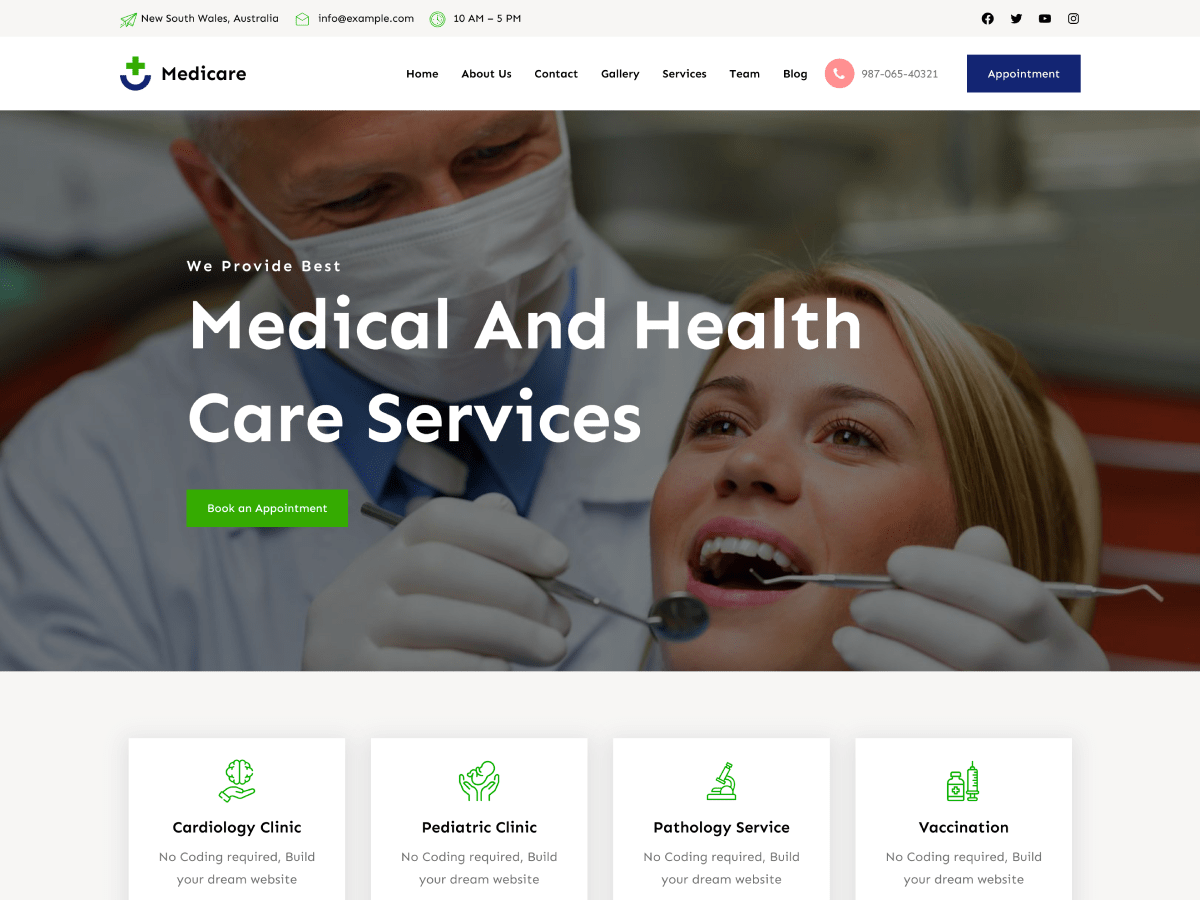 Gutenify Medicare Preview Wordpress Theme - Rating, Reviews, Preview, Demo & Download