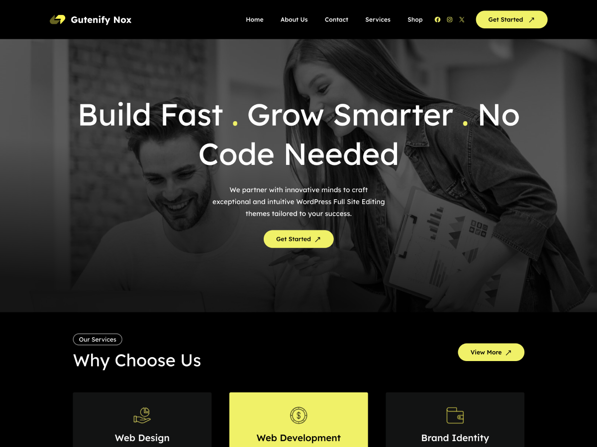 Gutenify Nox Preview Wordpress Theme - Rating, Reviews, Preview, Demo & Download