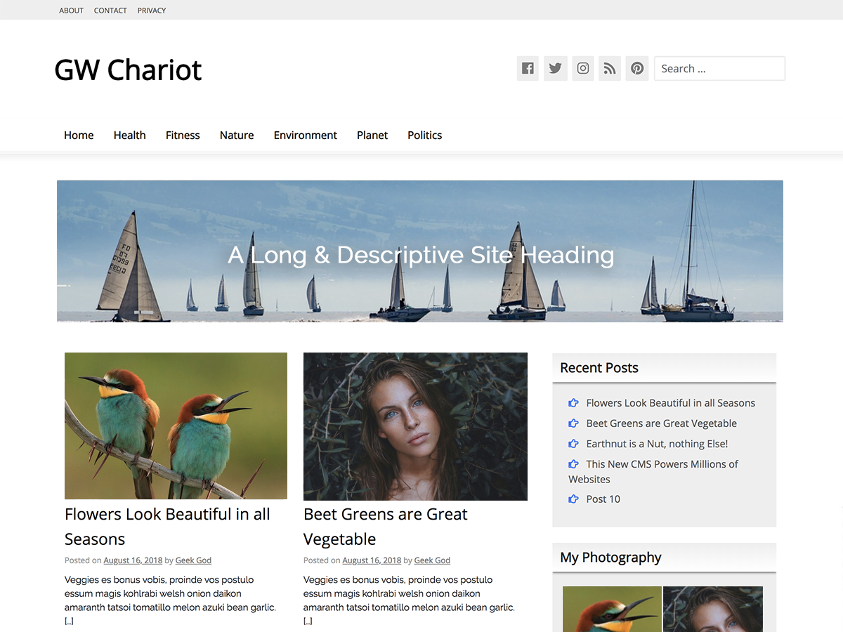 GW Chariot Preview Wordpress Theme - Rating, Reviews, Preview, Demo & Download