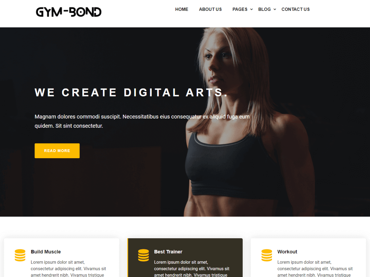 Gym Bond Preview Wordpress Theme - Rating, Reviews, Preview, Demo & Download