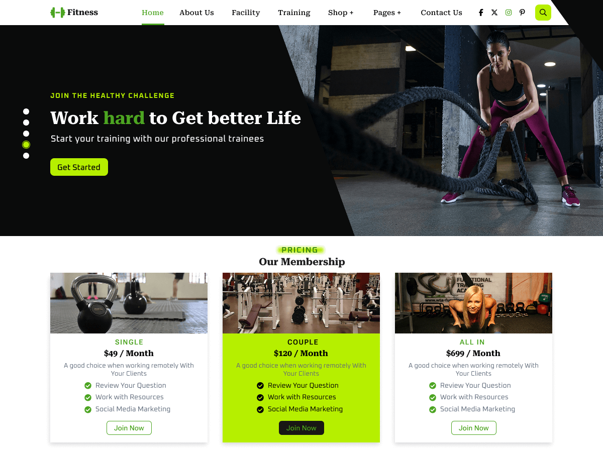 Gym Coach Preview Wordpress Theme - Rating, Reviews, Preview, Demo & Download