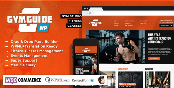 Gym Guide Preview Wordpress Theme - Rating, Reviews, Preview, Demo & Download