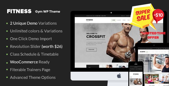 Gym WordPress Preview Wordpress Theme - Rating, Reviews, Preview, Demo & Download