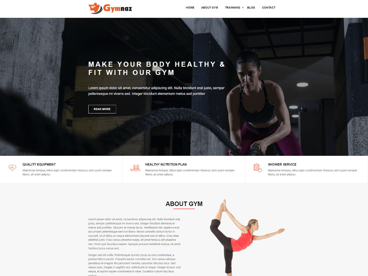 GYM WT Preview Wordpress Theme - Rating, Reviews, Preview, Demo & Download
