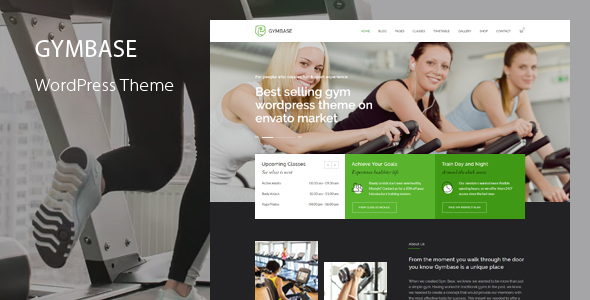 GymBase Preview Wordpress Theme - Rating, Reviews, Preview, Demo & Download
