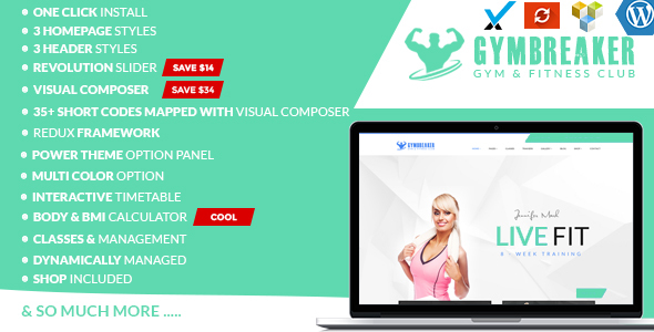 GymBreaker Preview Wordpress Theme - Rating, Reviews, Preview, Demo & Download
