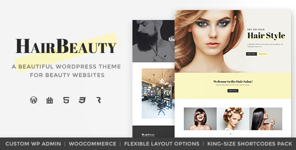 Hair Beauty Preview Wordpress Theme - Rating, Reviews, Preview, Demo & Download