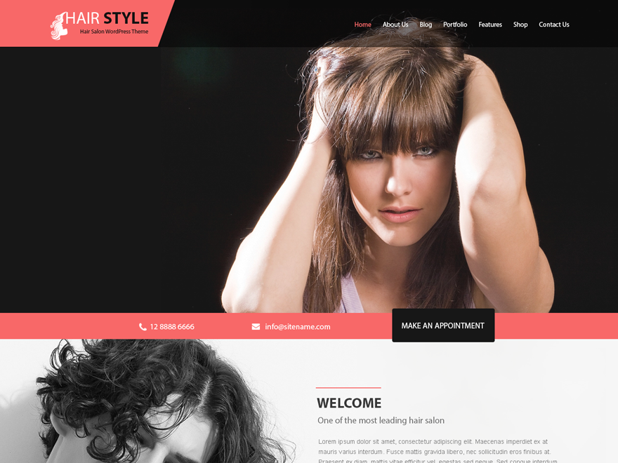 Hairstyle Preview Wordpress Theme - Rating, Reviews, Preview, Demo & Download