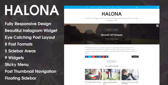 Halona Preview Wordpress Theme - Rating, Reviews, Preview, Demo & Download