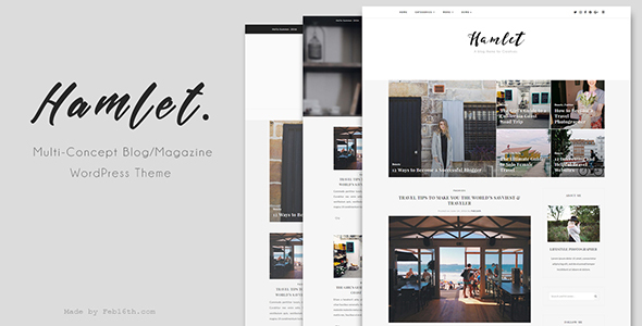 Hamlet Preview Wordpress Theme - Rating, Reviews, Preview, Demo & Download