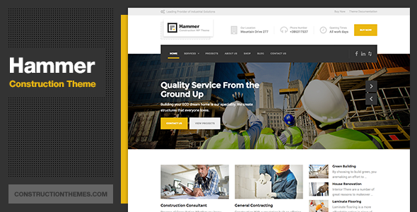 Hammer Preview Wordpress Theme - Rating, Reviews, Preview, Demo & Download