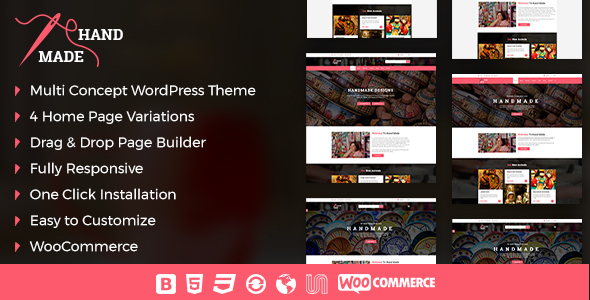 Handmade Product Preview Wordpress Theme - Rating, Reviews, Preview, Demo & Download