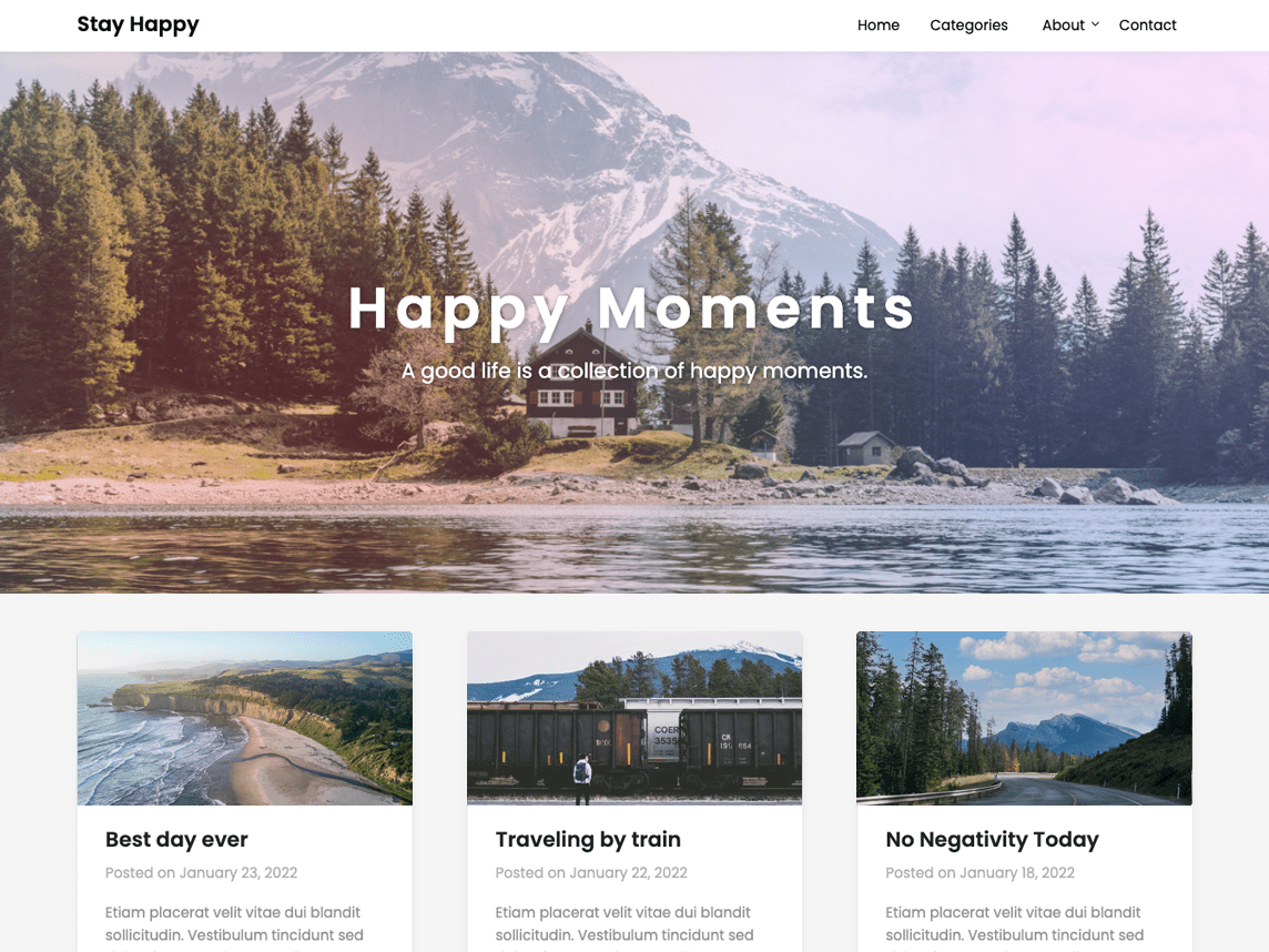 Happy Moments Preview Wordpress Theme - Rating, Reviews, Preview, Demo & Download