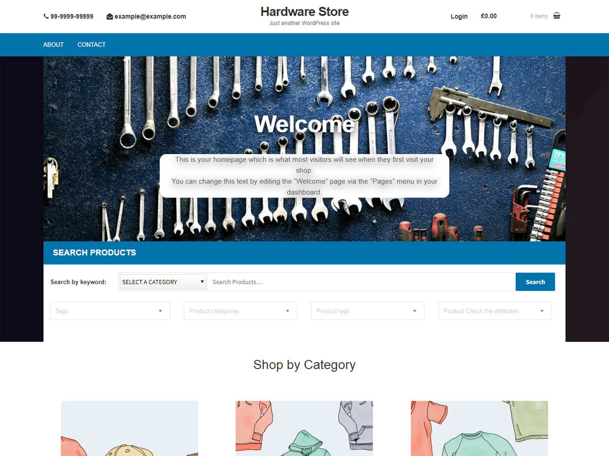 Hardware Store Preview Wordpress Theme - Rating, Reviews, Preview, Demo & Download