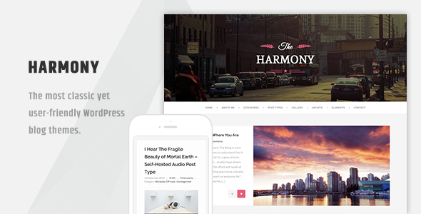 Harmony Preview Wordpress Theme - Rating, Reviews, Preview, Demo & Download
